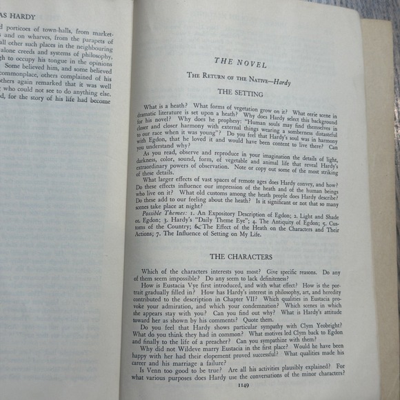 The Return Of The Native Thomas Hardy 1939 3rd Edition Reprint 1944 Rinehart PB - Picture 7 of 12